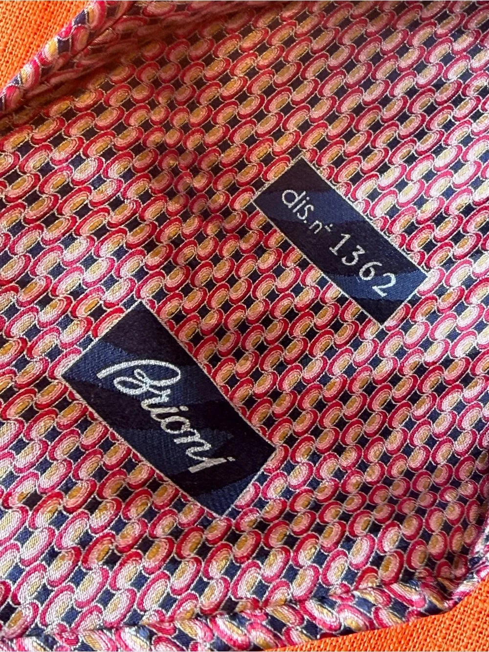 Brioni Geometric Men's Tie - Classic Pattern